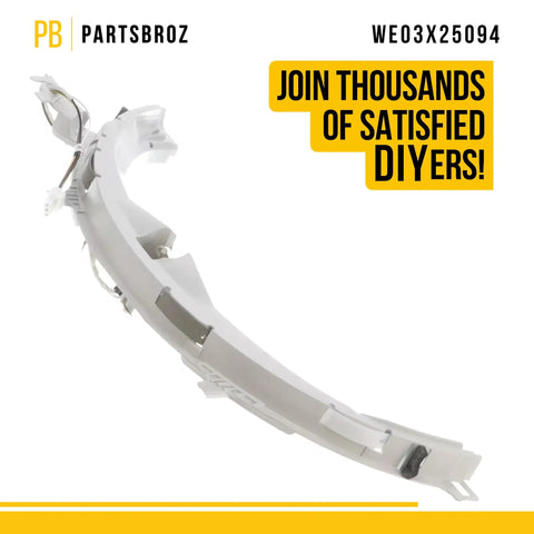 Top Bearing Assembly For GE Dryers Replaces WE03X25094 AP6262284 4587470 WE14X22579 PS12342896 shown in white plastic