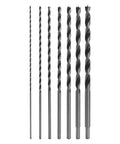 Set of 7 Pro Grade Extra Long 12 Inch Brad Point Drill Bits From One Eighth Inch to One Half Inch for Wood PVC Resin MDF Drywall Fulton
