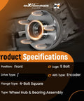 Front Wheel Hub And Bearing Assembly Kit Fits Nissan Maxima 2009 2019 Quest 2011 2017 Murano 2009 2019 Pathfinder 2013 2019