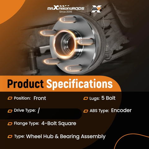 Front Wheel Hub And Bearing Assembly Kit Fits Nissan Maxima 2009 2019 Quest 2011 2017 Murano 2009 2019 Pathfinder 2013 2019