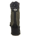 Rugged 840 Denier Waterproof Winter Boots With Heavy Foam Insulation And 32 Replaceable Ice Cleats For Kickass Traction On Frozen Trails Built Different To Slay Deep Snow Adventures XL Size, back view.