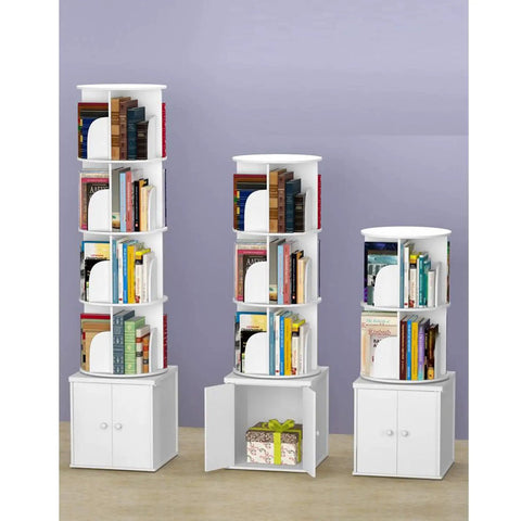 Solid Round Wall Coat Rack Featuring Four Or Eight Foldable Hooks For Entryway Organization Rustproof Metal Key Holder Multiuse Shelf in white with books.
