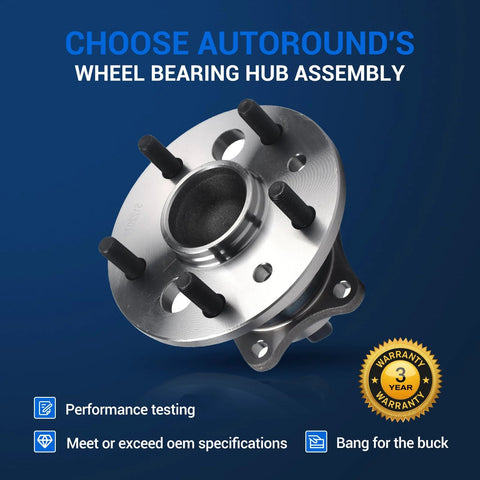 Rear Wheel Hub And Bearing Assembly Fits Toyota Camry Highlander Avalon Solara And Lexus ES300 ES330 ES350 2001 To 2012 5 Lug With ABS