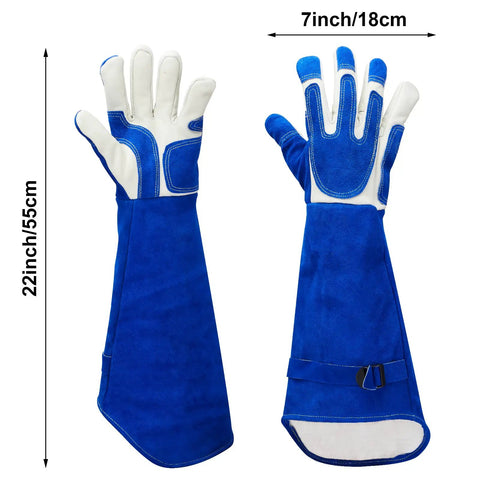 Ultra Tough Bite Proof Animal Handling Gloves With Reinforced Leather And Kevlar For Dog Training Cat Scratch Grooming Falcon Grabbing