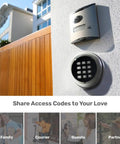 Badass Wireless Keypad For Automatic Swing Gate Boasts Dead Simple Setup Hella Tough Metal Housing And Smart Digital Code Panel on wall