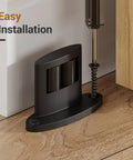 Sliding Barn Door Floor Guide 2 Pack Bottom Double-Sided Small Rollers Guides Aluminum Alloy Floor Mounted for Smooth Quiet Door Sliding