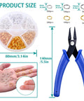 Split Rings For Jewelry Making Kit With 700 Pieces And Pliers, Assorted Colors And Sizes Jump Rings For Necklaces And Bracelets