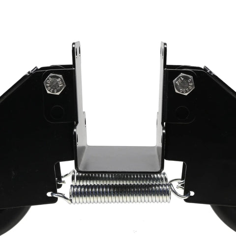 Heavy Duty Double 4 Inch Roller Gate Wheels For Vinyl Fence Gates Up To 2 Inch Thick Adjustable Spring Balance detail view