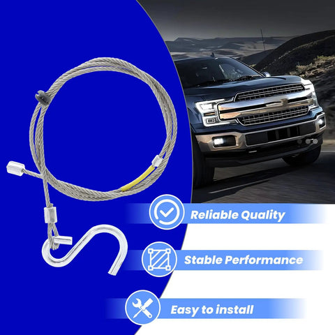 Safety Cable Assembly For UFP A 60 Disc And Drum Brake Actuators Replacement 34370 32264K 07119500 shown with installation details