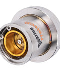 2 Pack Boat Trailer Bearing Protectors With Covers, Stainless Steel Center Grease Cap, 2.717 Inch Diameter, close-up