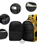 Dope Sunflower Field Oil Painting Backpack For Everyday Use Unisex Large Capacity Daypack with open compartments and pockets