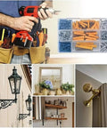100 Pieces Plastic Drywall Anchors With Screws Kit For Hanging Self Drilling No Prep Install Wall Plug Anchor Set Rust Resistant Yellow Zinc Plated Carbon Steel Screws Durable Heavy Duty Support For Pictures Mirrors Cabinets in organizer
