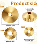 12 Pcs Brass Clock Hand Nut Assortment Set With 5mm 6mm 10mm OD For Grandfather, Wall Mantel Clocks Hands Replacement Kit