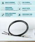 2 Pack 15Ft Boat Throttle Shift Remote Control Cable For Johnson Evinrude OMC Outboard Motors 1979 To 2026 on display