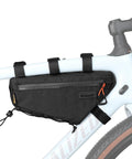 Waterproof Triangle Bike Frame Bag 1.8L Under Tube Pouch For Road And MTB Cycling Durable Velcro Straps Quick Access YKK Pull Tab