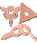 Close-up of stackable iron rings from Dent Puller Rings Kit 50 Pcs Iron Material for auto body repair.