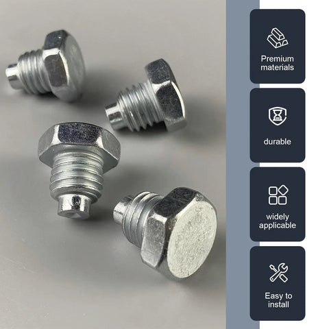 Heavy Duty Car Floor Jack Handle Bolts Rock Solid Hydraulic Pressure Rod Fixing Screws for 3 Ton 4 Ton showing silver bolts.