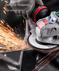 Industrial 5 Pin Electromagnetic Switch With Locking Cover For 120V 16A Power Tools in action on metal grinder