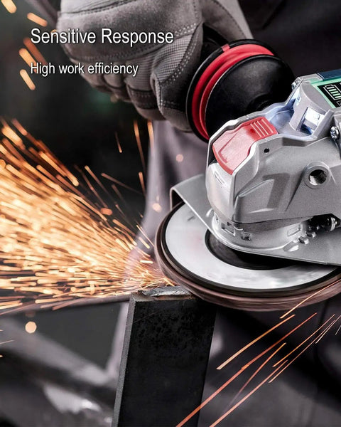 Industrial 5 Pin Electromagnetic Switch With Locking Cover For 120V 16A Power Tools in action on metal grinder