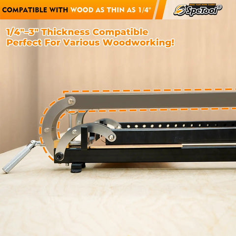 24 Inch Panel Clamps 2 Pack 4 Way Pressure Steel Parallel Clamps For Boards Cabinets Tabletops Woodworking With Adjustable Parallelogram Couplers Two Direction Clamping For Flat Panels And Flush Joints Beefy Pro Grade Clamping For Precision Cutting Boards, 24in clamp on thin wood