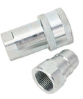 Bulletproof Hydraulic Quick Coupler 1 Inch Npt With Iso5675 Plug And Play Feature delivers 4000 Psi load capacity, aluminum body.