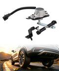 Rear Side Ride Height Level Sensor For Infiniti QX56 V8 With Rear Air Suspension, Fits 2011 2012 2013, Replacement Part For Smooth Rides And Leveling, Easy Install, 538201LA2A shown with connector and bracket