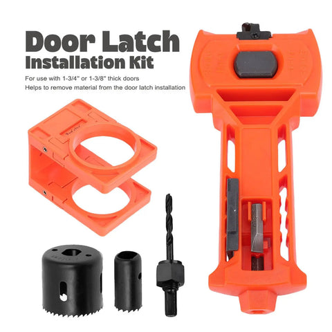 Premium Door Lock Installation Kit With Switchable Blades And Top Chisel Latch Mortise Tool Perfect For 1 3⁄8 To 1 3⁄4 Inch Thick Doors And Serious DIY Home Pros Who Need Reliable Hardware Solutions Fast.