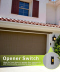 Sturdy LED Lighted Wired Doorbell Push Button With Heavy Duty Wall Mount Night Visibility Durable Metal Housing Easy Replacement For Home And Garage Door Opener Systems on garage wall