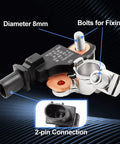 Premium Battery Current Sensor No Sweat Replacement For Dodge Ram Jeep Wrangler Cherokee with 8mm bolt and 2-pin connection.