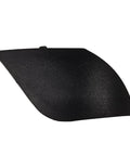 Solid Front Bumper Tow Hook Cover For Tesla Model X And Model S 2016 To 2021, unpainted black plastic trim for auto upgrades.
