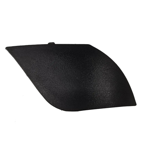 Solid Front Bumper Tow Hook Cover For Tesla Model X And Model S 2016 To 2021, unpainted black plastic trim for auto upgrades.