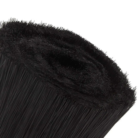 Heavy Duty Cnc Dust Shoe Brush With Thick Nylon Bristles For Vacuum Cleaners And Router Spindles close-up showing thick black bristles.