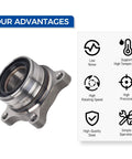 Rear Wheel Bearing Hub Assembly Pair For 2007 To 2020 Tundra DIY Friendly Beefed Up Heavy Duty Replacement With Sealed Bearings