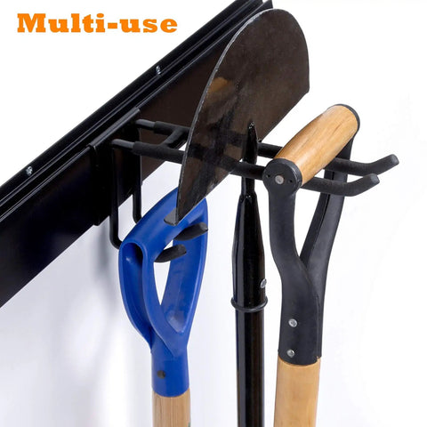 Heavy Duty Ski Wall Rack Storage System With Adjustable 32 Inch Rails Holds Up To 10 Pairs Of Skis in use for tools