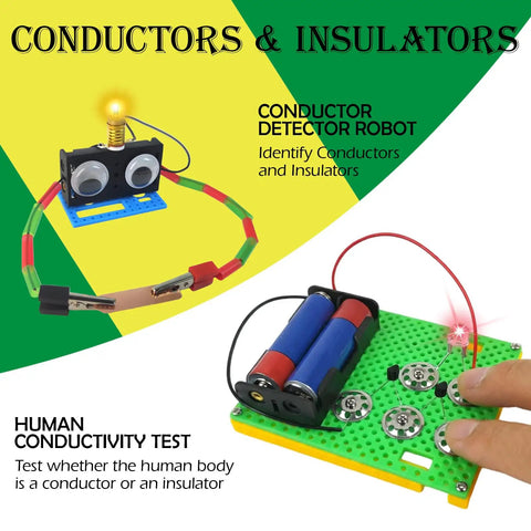 Cool Hands On Electric Science Kit For Kids With 12 Power Missions STEM Lab Includes Electricity And Electronics Experiments