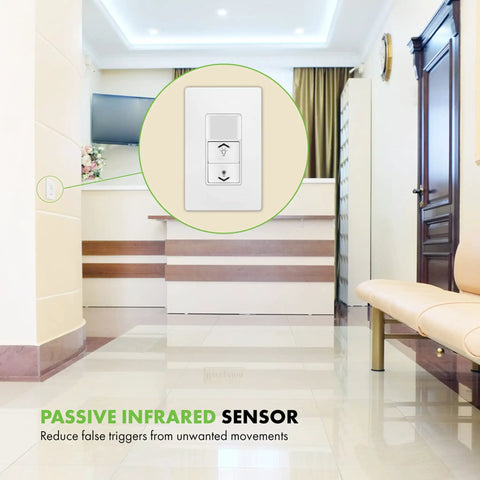 Motion Sensor Switch With 0-10V Dimming For Low Voltage Lighting, PIR Occupancy Sensor Controls 800W Ballast Or LED Driver