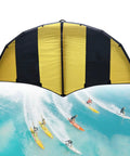 Inflatable Foil Wing For Wind Wing Foiling, 5m2 Handheld Wing With Window Design, Dope Portable Kitesurfing Gear Includes Backpack, Surf Leash, Repair Kit, Yellow Color For Easy Learning over surfers