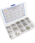Top Shelf 304 Stainless Steel Button Head Socket Cap Screws And Hex Nuts Assortment Kit With Inch Coarse Threads for heavy duty builds in clear organizer.
