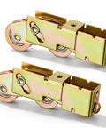 Two Pack One And One Eighth Inch Sliding Door Rollers Replacement Kit With Steel Ball Bearing Tandem Wheels For Glass Patio Doors Heavy Duty Roller Assembly, two rollers