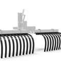 Rugged Landscape Rake Implement For ATV And UTV Debris Removal, adjustable width rake with metal tines for heavy-duty yard work