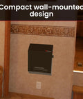 No Fuss Compact Wall Mount Rv Electric Heater Featuring Adjustable Thermostat And Ultra Slim Design, installed in RV wall.