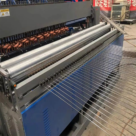 Fully Automatic Wire Mesh Welding Machine For Construction Wirecloth showing precise servo motor operation and wire alignment
