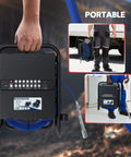 Professional Heavy Duty Pipeline Camera With 7 Inch Ips Display Tough As Nails Build For Sewer And Drainage Jobs Featuring No Fuss Dvr Recording Keyboard Navigation And 16gb Memory Card, portable and handheld inspection unit.