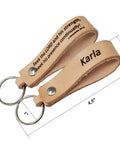 Premium Blank Natural Leather Keychains 10 Pack With Heavy Duty Metal Swivel Clasps, customizable 19 x 114 mm keychain with engraved text.