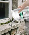 Applying Crack Repair Sealant For Concrete And Surfaces 500Ml Quick Dry Bonding Agent to stone wall crack near window