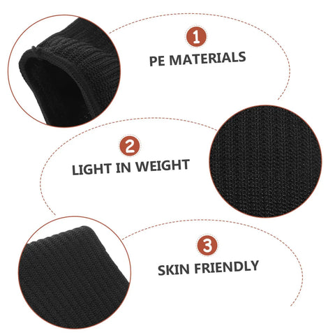Close-up of Heavy Duty Cut Resistant Arm Sleeves For Welding And Yard Work showcasing PE material, lightweight, and skin-friendly fabric.