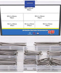 680 Piece Cotter Pin Assortment Kit In 304 Stainless Steel With Hairpin R Clips for automotive mechanics in open plastic box