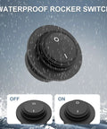 Waterproof toggle switch from All In One Marine Power Panel With USB PD3 And Dual QC3 Ports 150W Lighter Socket Voltmeter