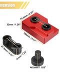 Dimensions of Harley Davidson Twin Cam Camshaft Bearing Removal Tool Kit for 1999 2006 Models Pro Grade Installer Set