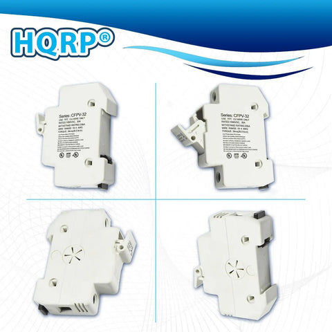 Solar Powered Photovoltaic Din Rail Fuse Holder Fits 10 X 38 Mm Cylindrical Fuses Up To 32 Amp 1000 Vdc Class Gpv Rating, durable design.